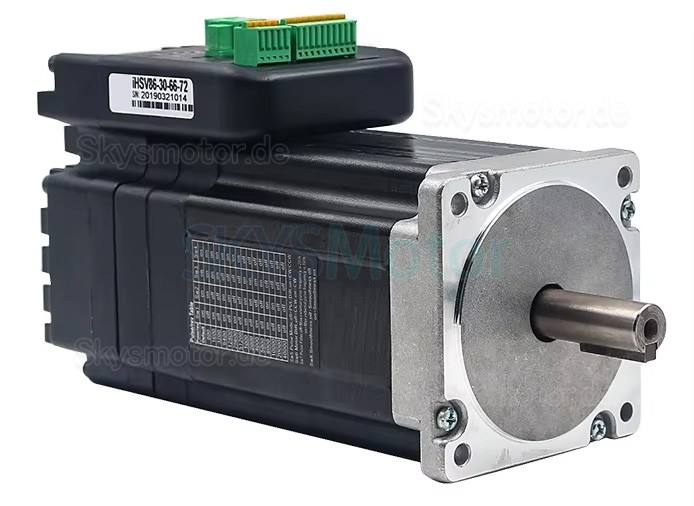 NEMA 34 Integrierter AC Servomotor mit Steuerung JMC iHSV86-30-66-72 660W 2,03N.m 3000U/min 72V 13,1A 86x86mm